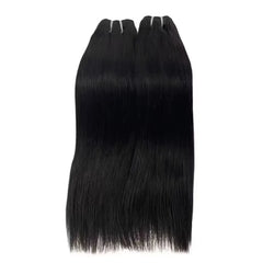 100% Raw Premium Human Hair - Natural Black - Natural Straight